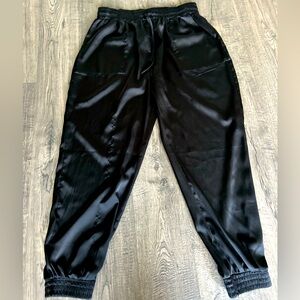 Silk dress joggers